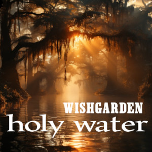 Holy Water Single - image of a river with overhanging trees and sun shining on it.